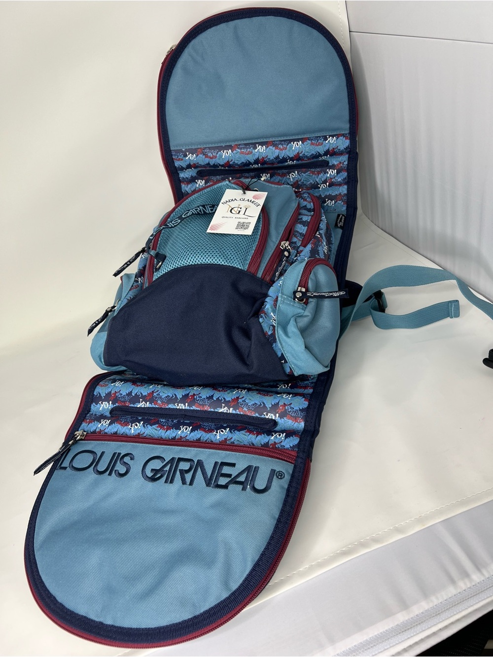 Louis Garneau Blue Backpack - Picture 6 of 11